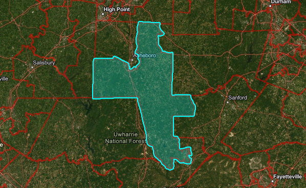 Map of North Carolina House District 78